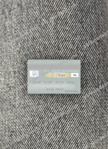 Vietnam Agribank visa debit card photolook back
